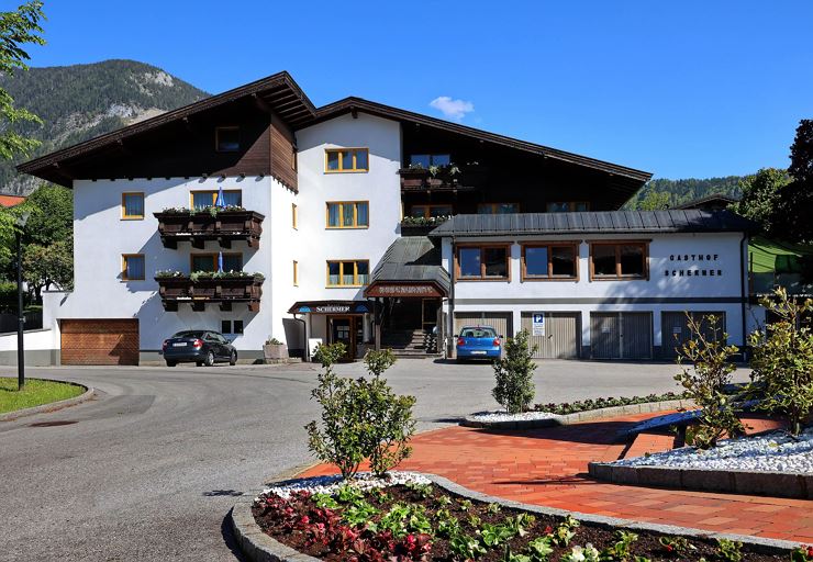 Ansicht Hotel Schermer von der Kuranstalt aus