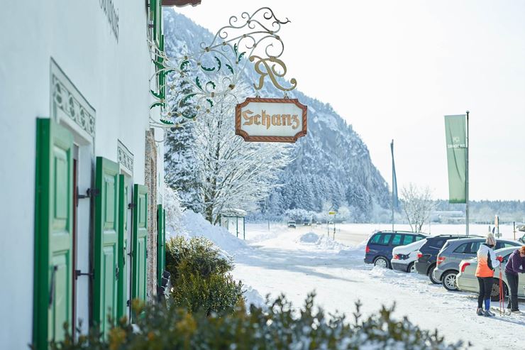 Hotel Zur Schanz Ebbs Winteransicht