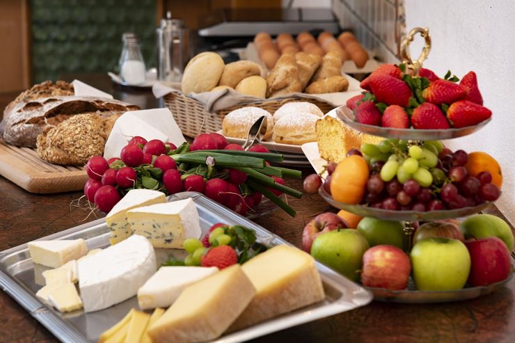 Ausschnitt von unserem Frühstücksbuffet