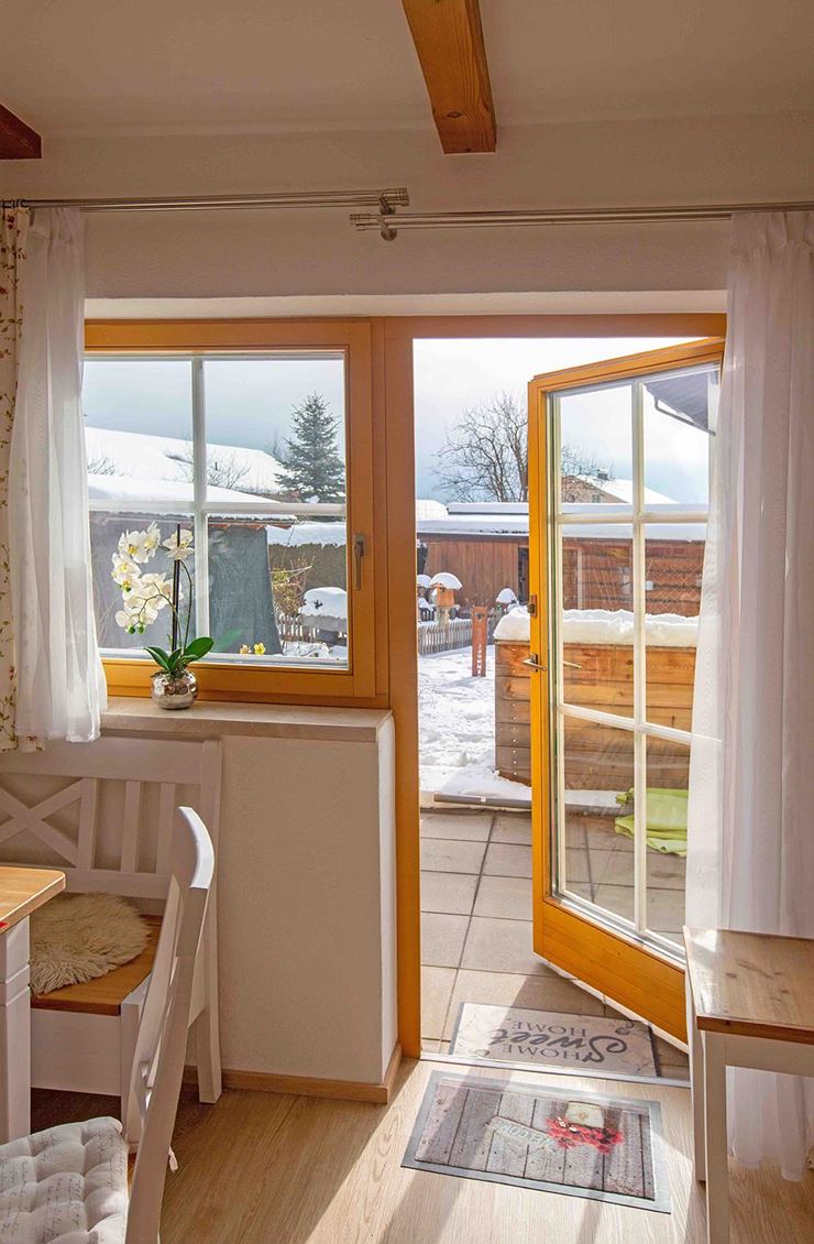 Blick aus dem Wohnzimmer