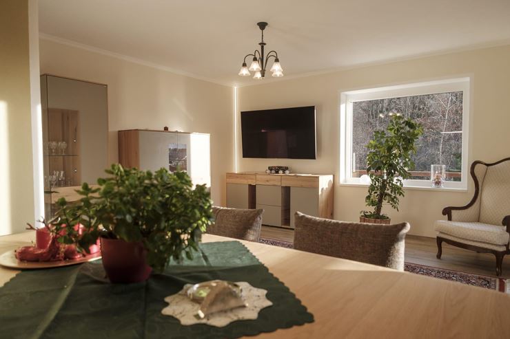 Wohnzimmer mit Essbereich