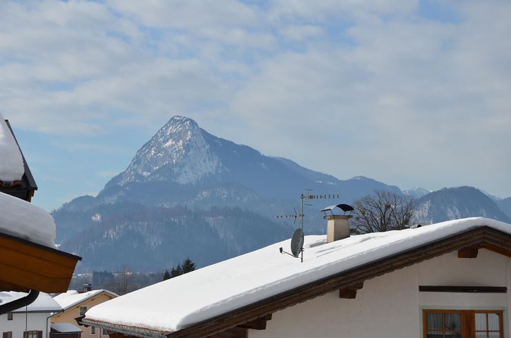 Blick vom Balkon im Winter