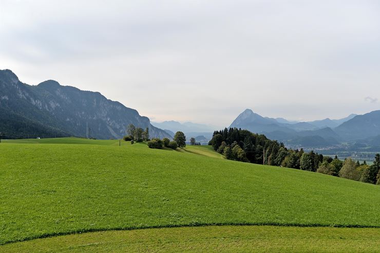 Riesböckhof Ebbs Aussicht vom Hof