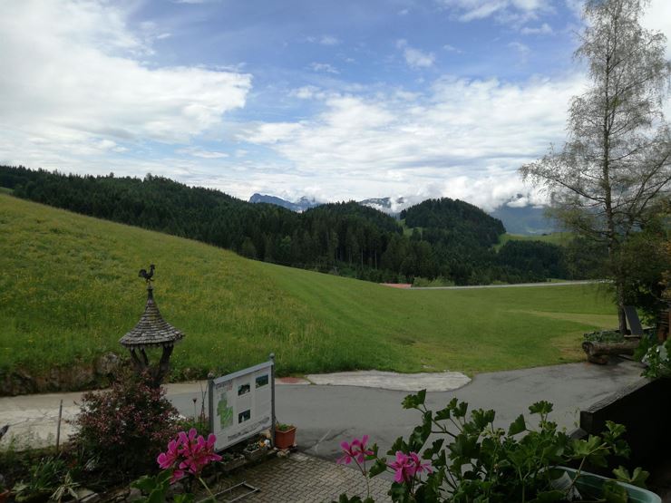 Berggasthof Moosbauer Erl - Ausblick vom Zimmer
