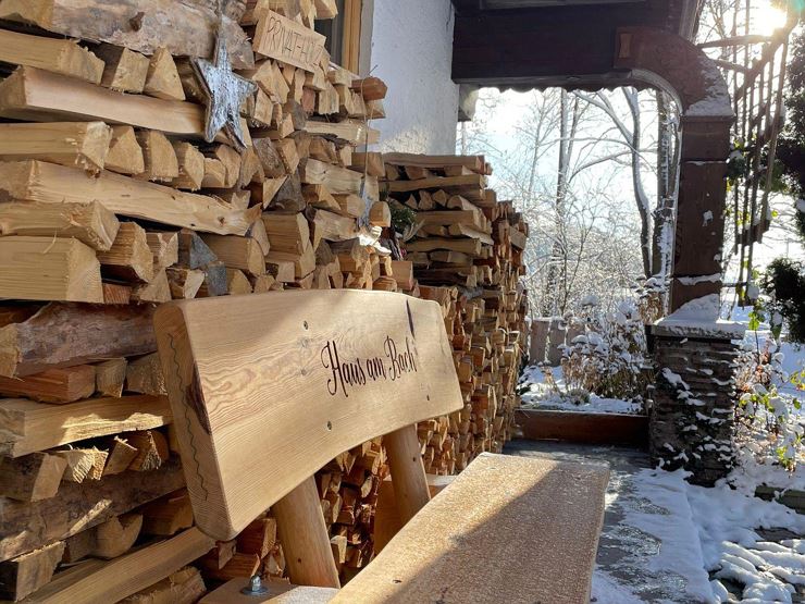 Haus am Bach - im Winter