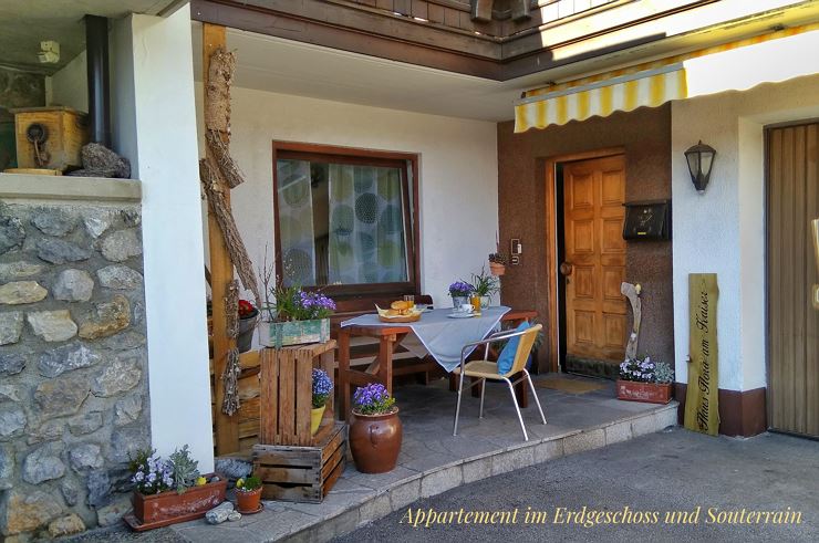 Terrasse Haus Flora am Kaiser