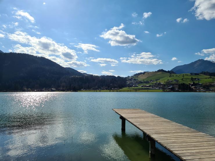 Badesee Steg Thiersee