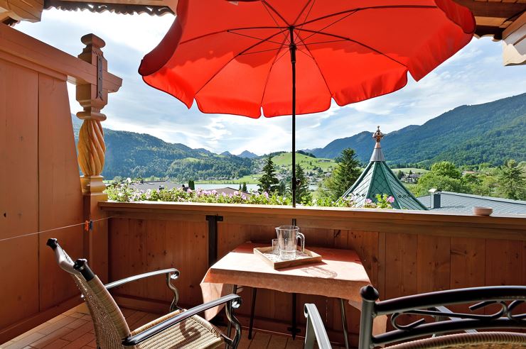 Gästehaus Auer Thiersee Aussicht Balkon