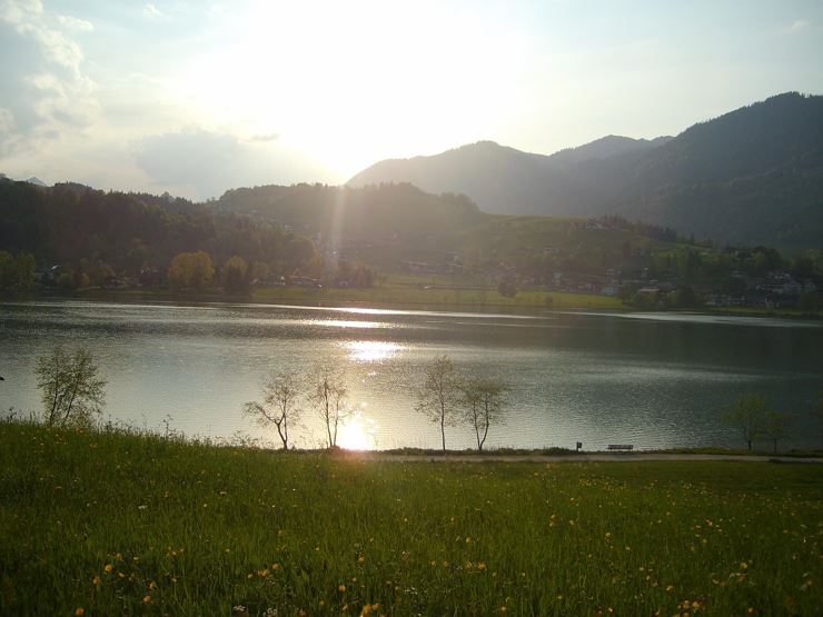 Haus Seefried am See sunset