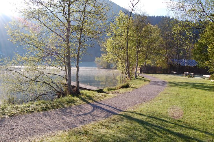 Morgenstimmung am eigenen Badestrand