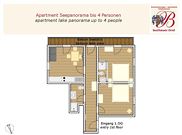 Apartment / type B / 2 sleeping rooms/shower, WC