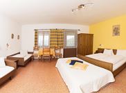 Double room, shower, balcony