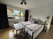 Double room, shower, toilet, facing the garden