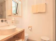 double room with shower, bath tub, WC