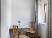 Family room, shower and bath, toilet, east