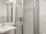 Double room, shower and bath, toilet, facing the garden