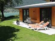 Holiday home, shower, toilet, lake view