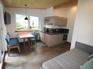 Holiday home, shower, toilet, lake view