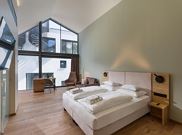 Junior suite, shower, toilet, living room/bedroom