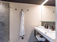 Junior suite, shower, toilet, living room/bedroom