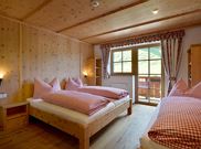 Triple room, shower, toilet, facing the mountains