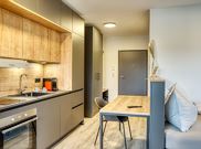 Studio, shower, toilet, balcony